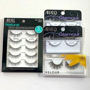 ARDELL Lash Bundle Set | Natural upper/Glamour lower/ Faux mink lashes.